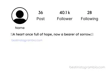 Sad Bio for Instagram